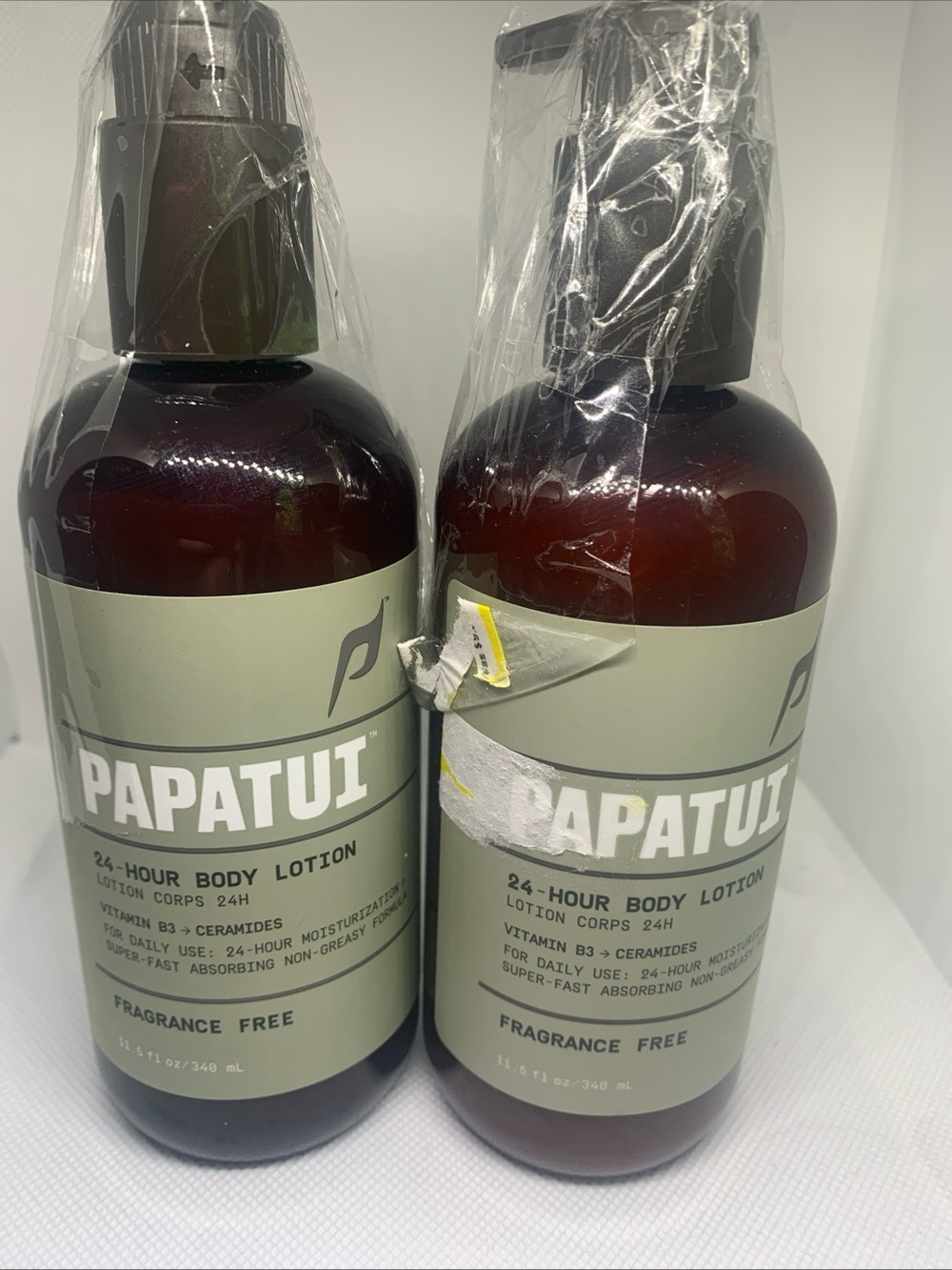 PAPATUI 24-Hour Fragrance Free Body Lotion - 2 Pack